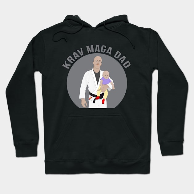 Krav Maga Dad Hoodie by DiegoCarvalho